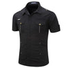 Chemise avec epaulette homme