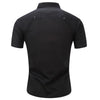 Chemise avec epaulette homme