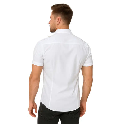 Chemise avec epaulette homme
