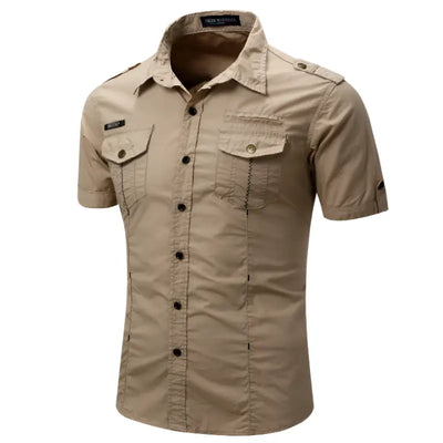 Chemise avec epaulette homme