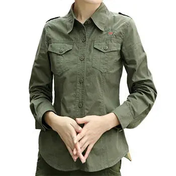Chemise femme militaire