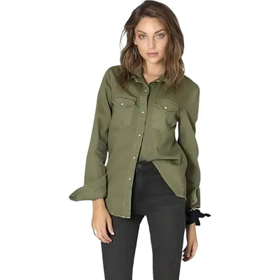 Chemise femme style militaire