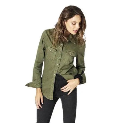 Chemise femme style militaire