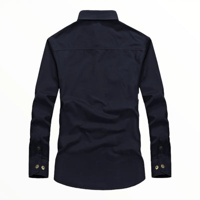 CHEMISE MILITAIRE A DOUBLE POCHES