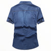 Chemise militaire bleu