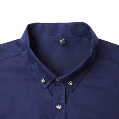 Chemise militaire bleue