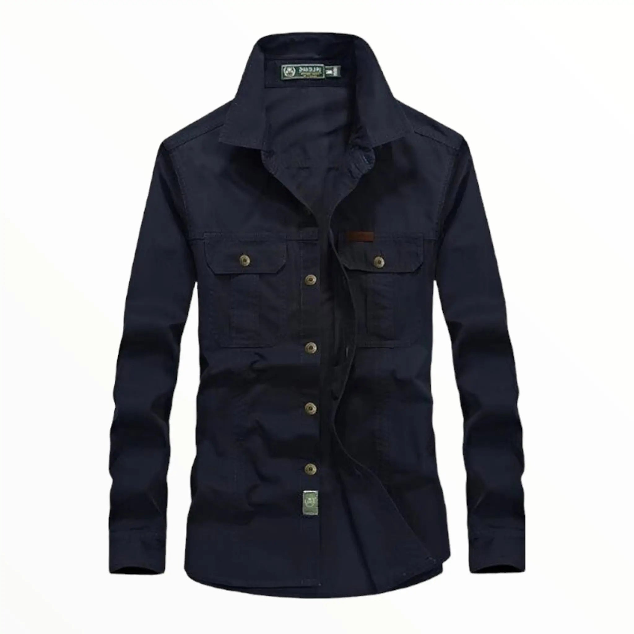 CHEMISE MILITAIRE A DOUBLE POCHES