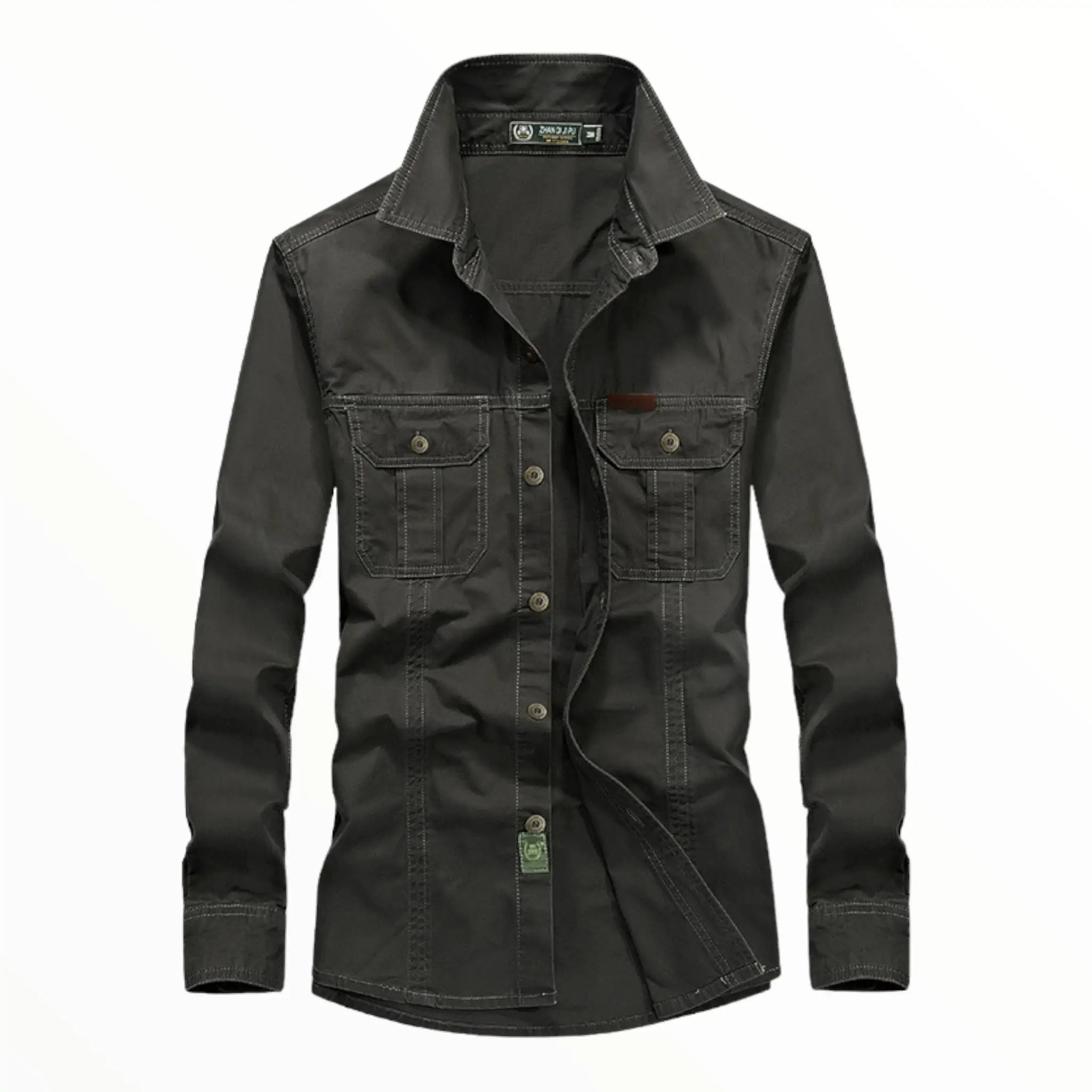 CHEMISE MILITAIRE A DOUBLE POCHES