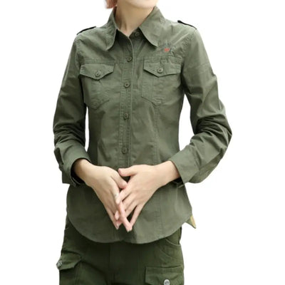 Chemise militaire femme