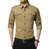 Chemise militaire homme kaki