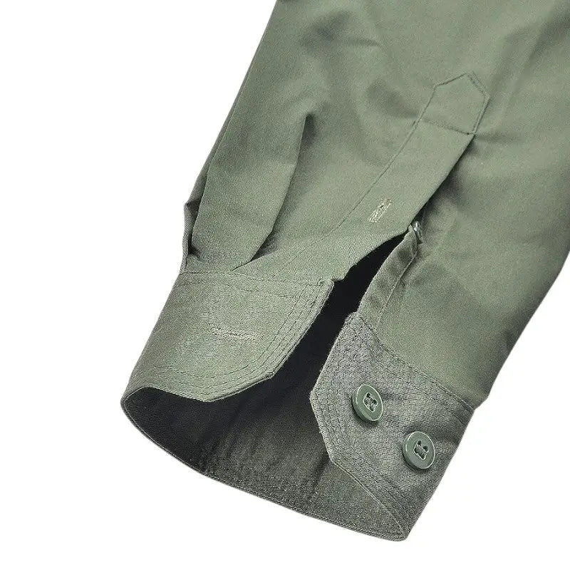Chemise militaire homme manches longues