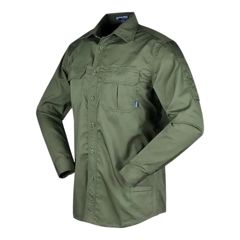 Chemise militaire homme manches longues