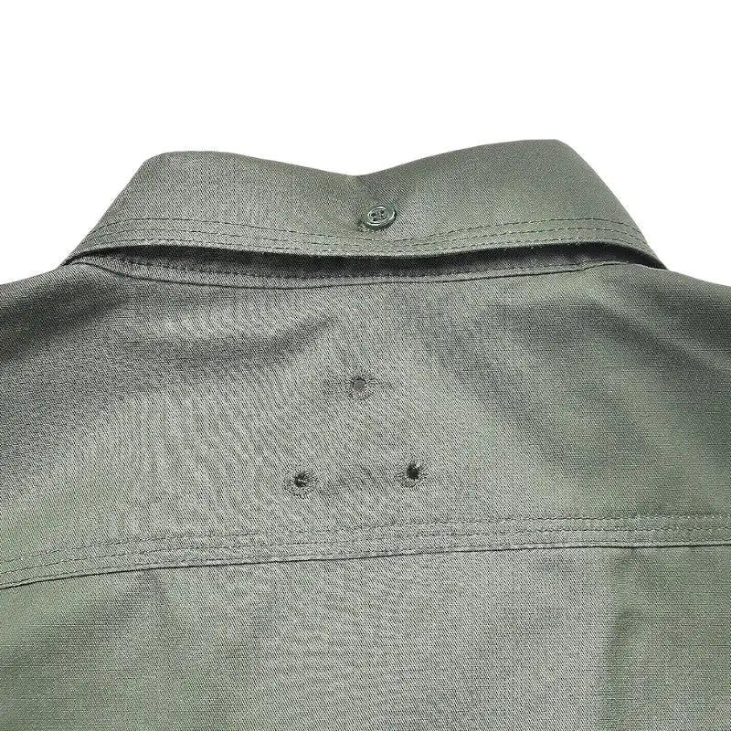 Chemise militaire homme manches longues