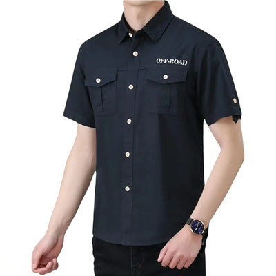 Chemise militaire noir