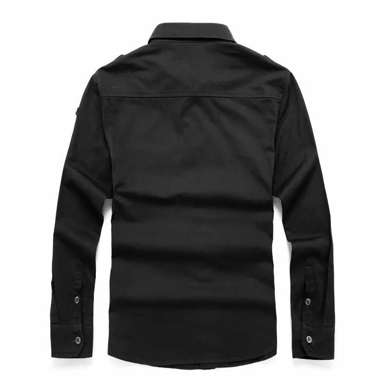 Chemise militaire noire