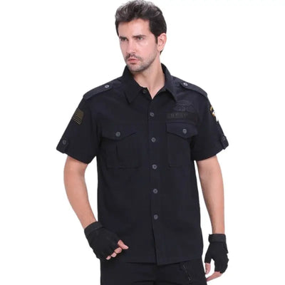 Chemise pour hommes style militaire