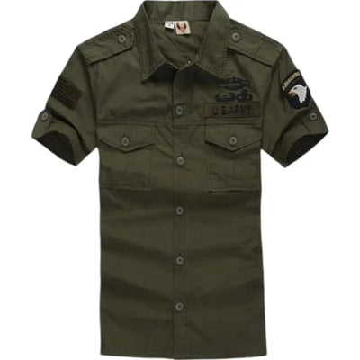 Chemise pour hommes style militaire