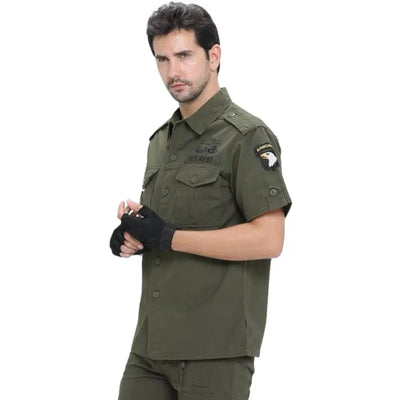 Chemise pour hommes style militaire