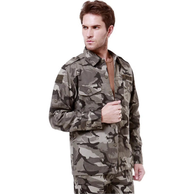 Chemise style militaire homme