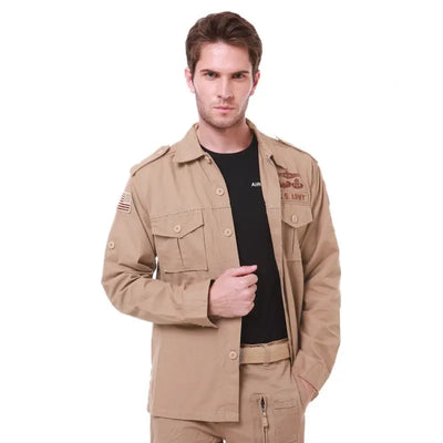 Chemise style militaire homme