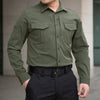 Chemise style militaire hommes