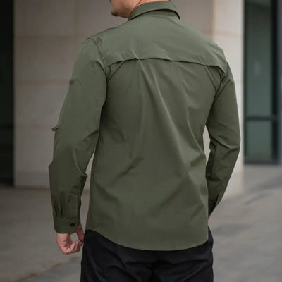 Chemise style militaire hommes