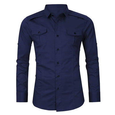 Chemise treillis militaire homme