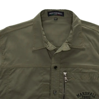 Chemise vert militaire homme