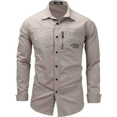 Chemise vert militaire homme