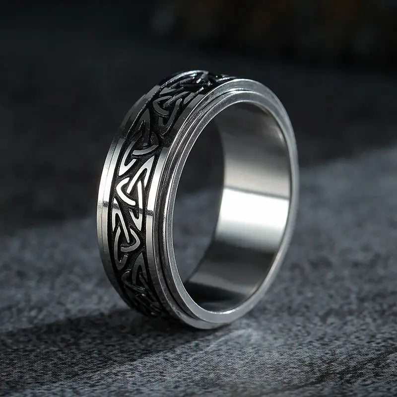 Chevaliere homme argent initiale