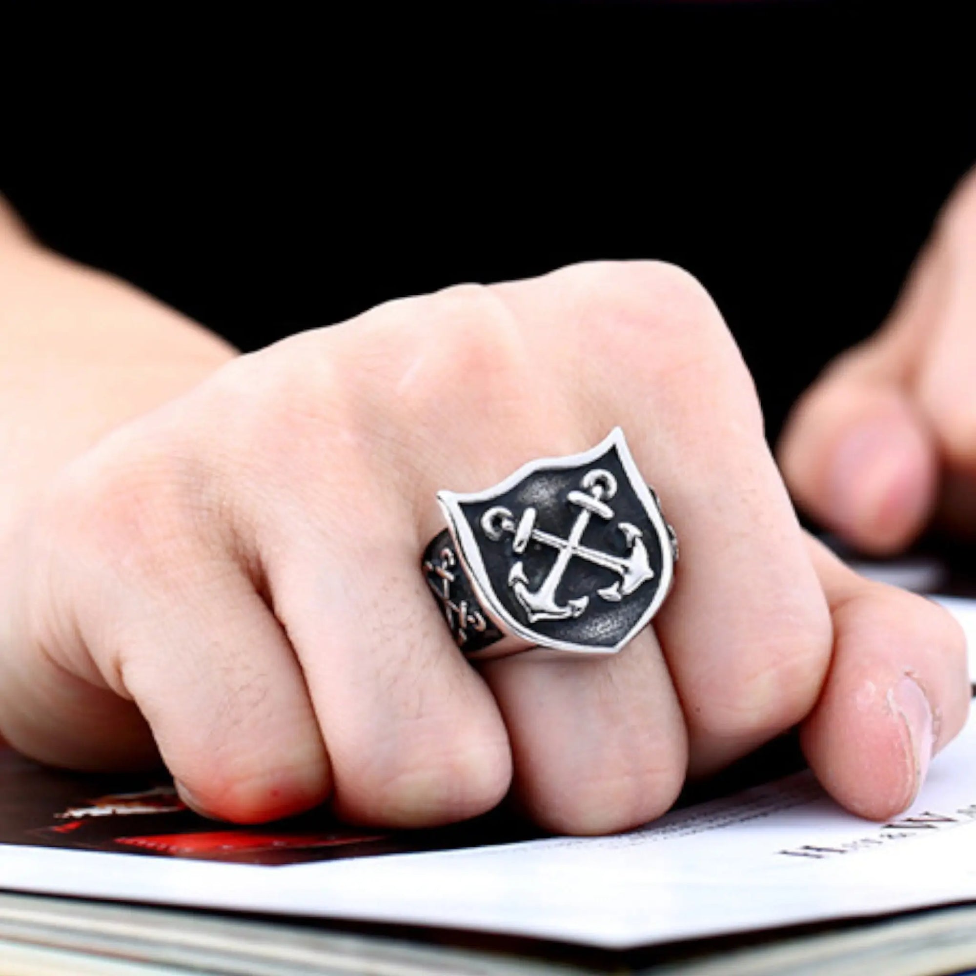 Chevaliere homme militaire hotsell