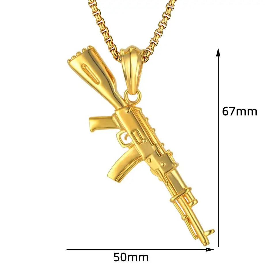 COLLIER MILITAIRE - AK-47 (OR)