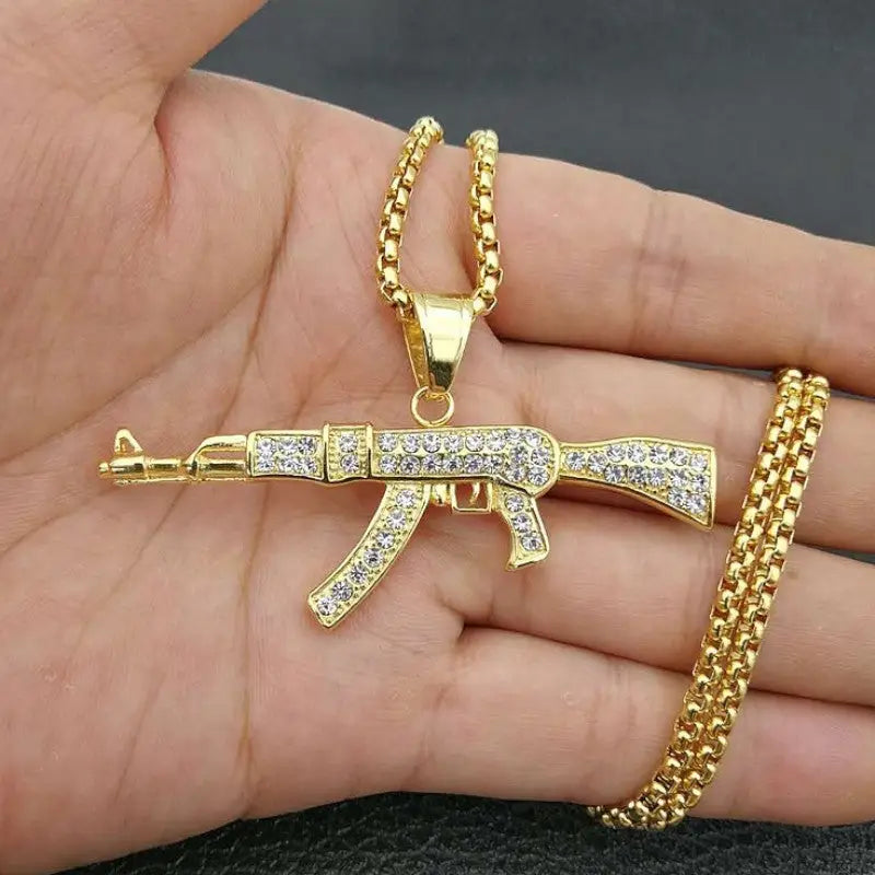 COLLIER MILITAIRE - AK-47 (OR)