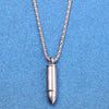 COLLIER MILITAIRE AVEC MOTIF DE BALLE DE FUSIL (ARGENT)