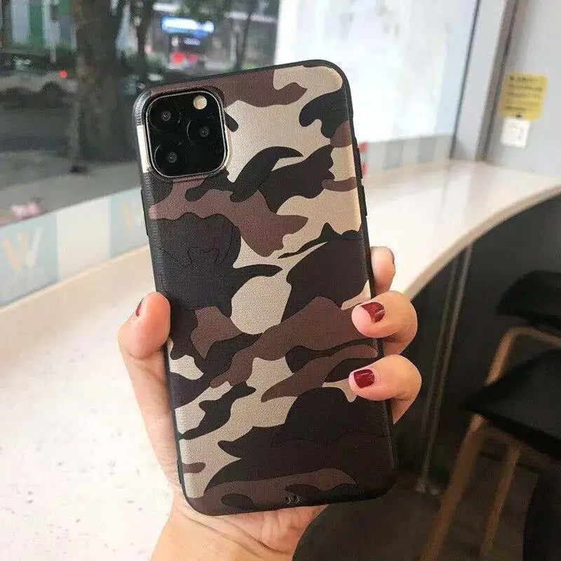 Coque iPhone camouflage militaire