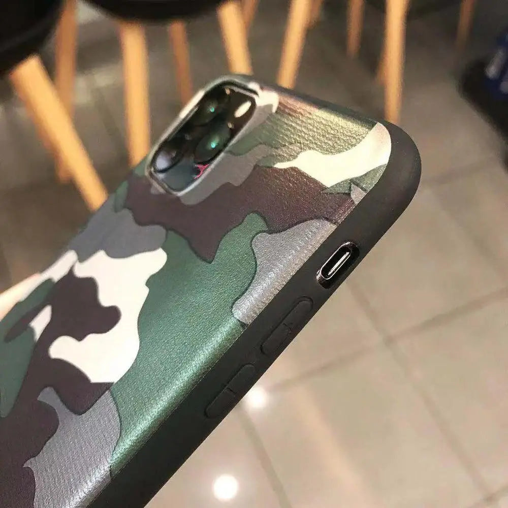 Coque iPhone camouflage militaire