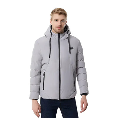 Doudoune capuche chauffante