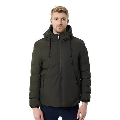 Doudoune capuche chauffante