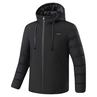 Doudoune capuche chauffante