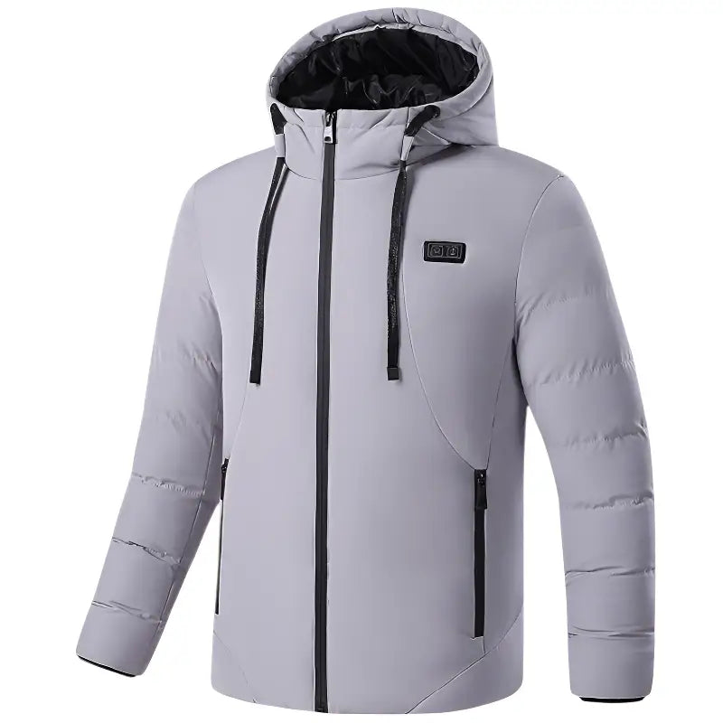 Doudoune capuche chauffante