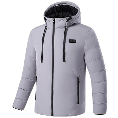 Doudoune capuche chauffante