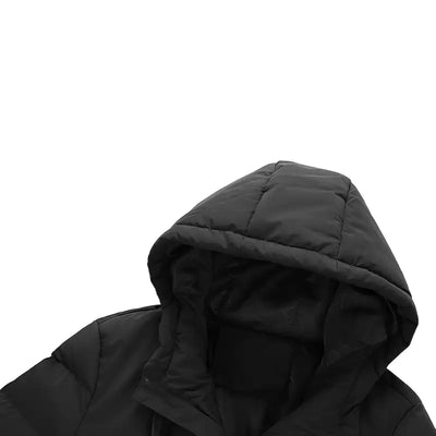 Doudoune capuche chauffante