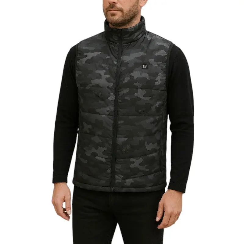 Doudoune chauffante camouflage