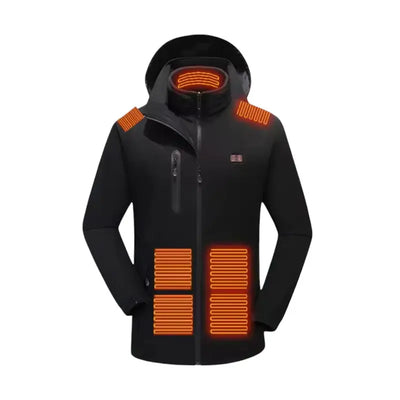 Doudoune chauffante doublé polaire femme
