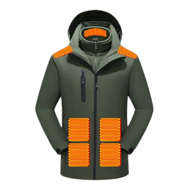 Doudoune chauffante doublé polaire femme