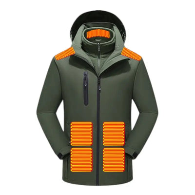 Doudoune chauffante doublé polaire femme