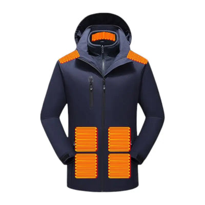 Doudoune chauffante doublé polaire femme