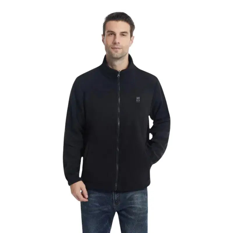 Doudoune chauffante homme bouton power