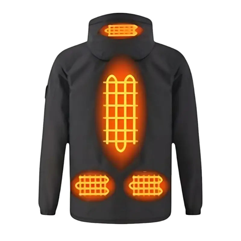 Doudoune chauffante homme noir