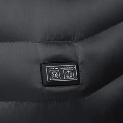 Doudoune chauffante noir femme